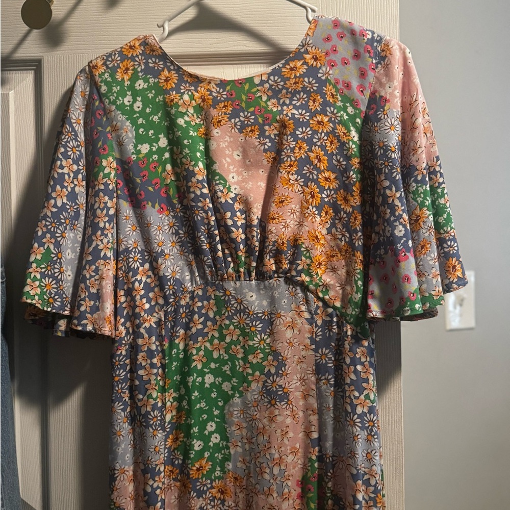 Topshop Patchwork Dress